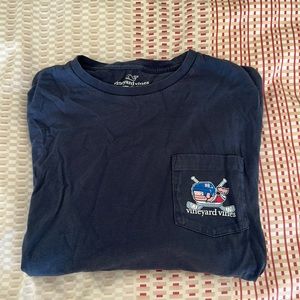 Vineyard Vines Mens Size Small Ice Hockey Long Sleeve T-Shirt